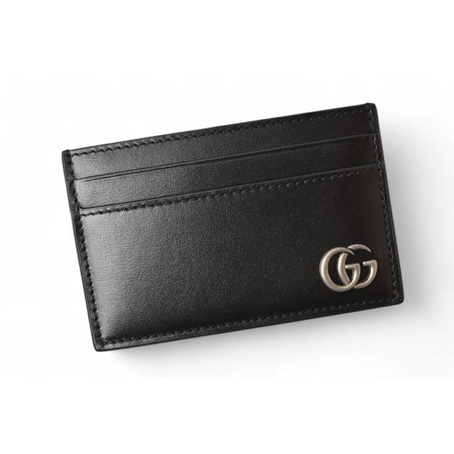 未使用級✨️袋付　グッチ カードケース パスケース 名刺入 GG マーモント 黒 GGキャンバス グッチ カードケース/名刺入れ/パスケース GUCCI GG
