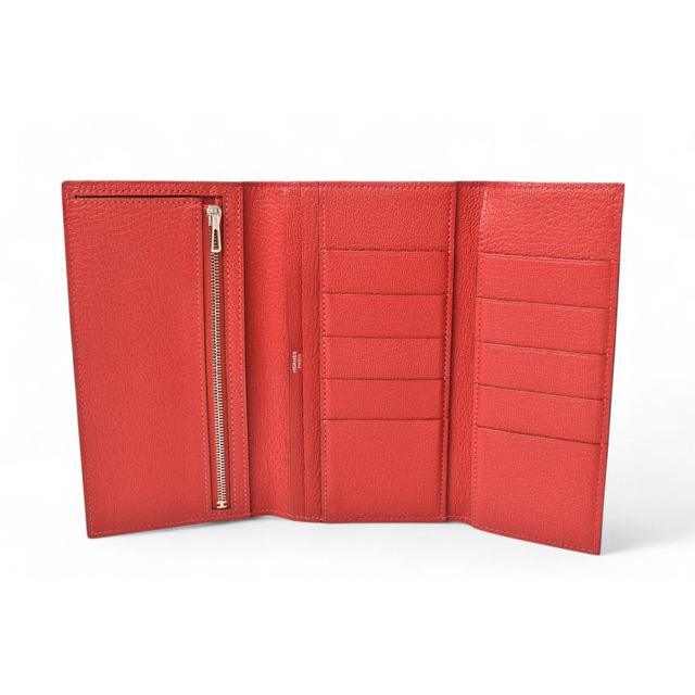 HERMES（エルメス） 財布/三つ折り 長財布 ベアンスフレ ローズリップ 