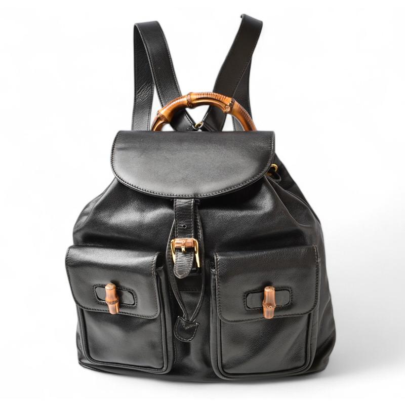 GUCCI ビンテージ　バンブーバックパック GUCCI（グッチ） リュックサック/バックパック バンブー バッグ