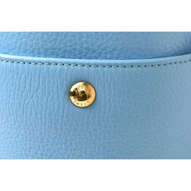 ロエベ トートバッグ ヴィンテージ A4収納可 LOEWE バッグ HERITAGE/ヘリテージ カーフスキン/ロゴ ライトブルー爆買の画像