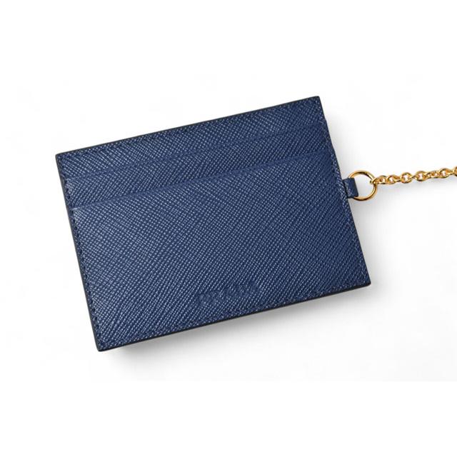 【美品】プラダ(PRADA)サフィアーノ 1MH132 ネイビー 長財布 PRADA（プラダ） 財布 長財布/パスケース付 1MH132 BLUETTE/ブルー