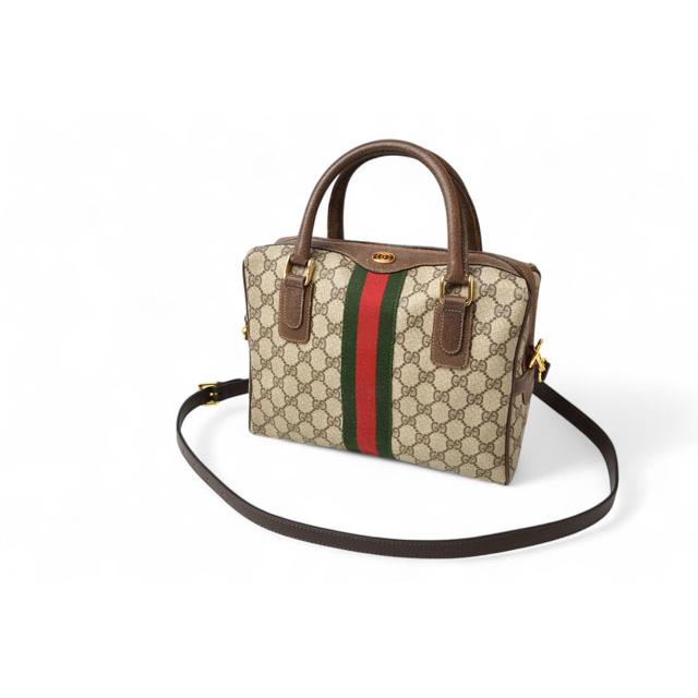 GGキャンバス グッチ ミニボストンバッグ/ショルダーバッグ 2way GUCCI