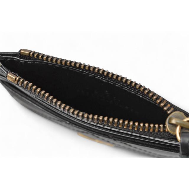 良品　 グッチ　GGマーモント　レザー　ラウンド　キーリング付き　ケース GUCCI（グッチ） [正規ラッピング済] gucci GGマーモント カードケース