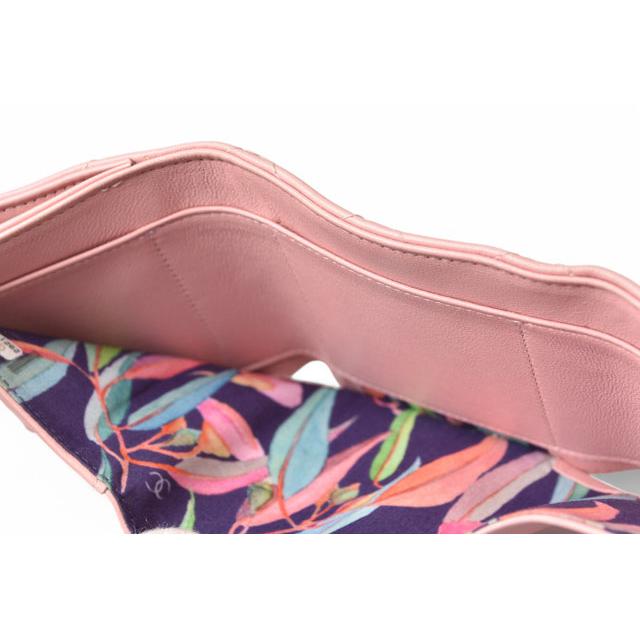 超美品♡ シャネル ワイルドステッチ  限定カラー マトラッセ 折り財布 正規品 キャビアスキン シャネル 財布/三つ折り CHANEL 折財布 ワイルド