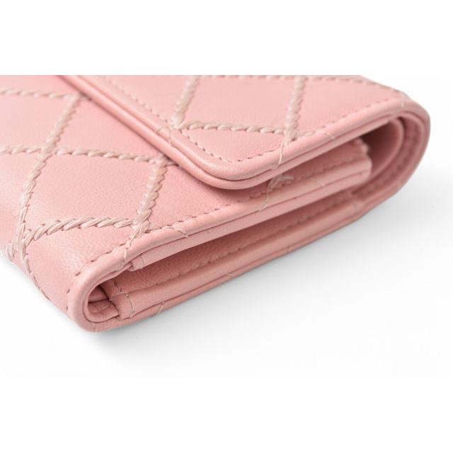キャビアスキン シャネル 財布/三つ折り CHANEL 折財布 ワイルド