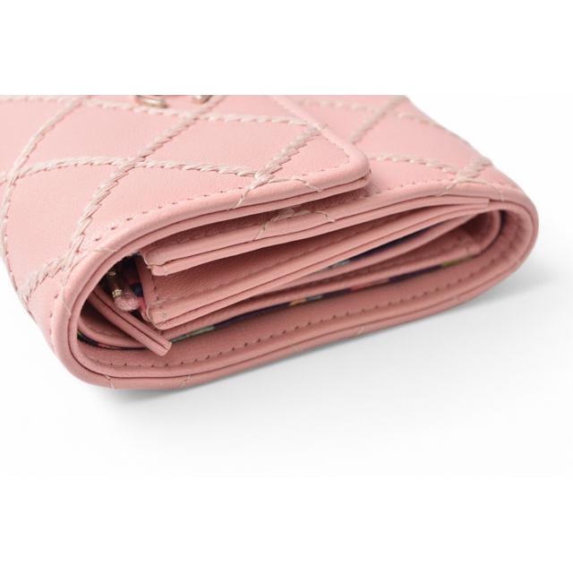 キャビアスキン シャネル 財布/三つ折り CHANEL 折財布 ワイルド