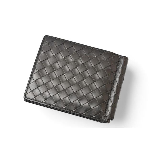 ボッテガヴェネタ 財布/マネークリップ BOTTEGA VENETA 折財布/札入れ カーフ 123180 ブラック【中古】 ボッテガヴェネタ 財布/マネークリップ BOTTEGA VENETA 折財布/札入れ