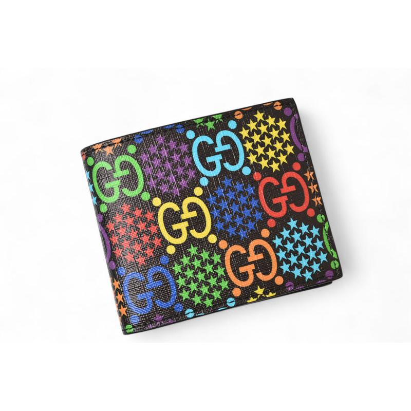 GUCCIサイケデリック２つ折り財布 楽天市場】GUCCI グッチ小銭入れ付き二つ折り財布小銭れ無し