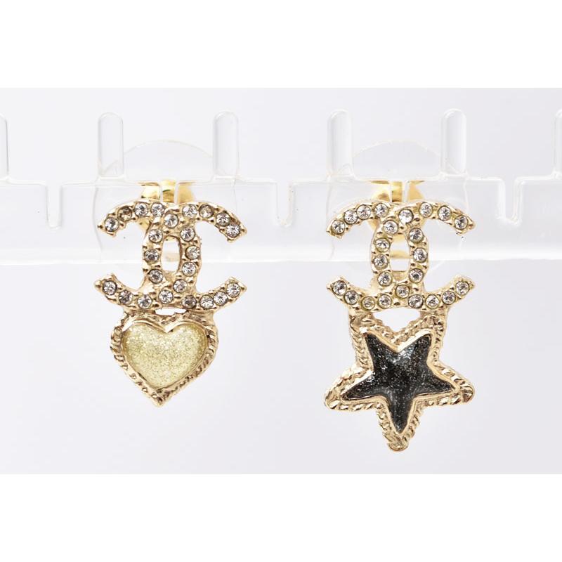 CHANEL シャネル ピアス CC/ココ/ハート/スター ゴールド A20 CHANEL シャネル ピアス CC/ココ/ハート/スター ゴールド A20
