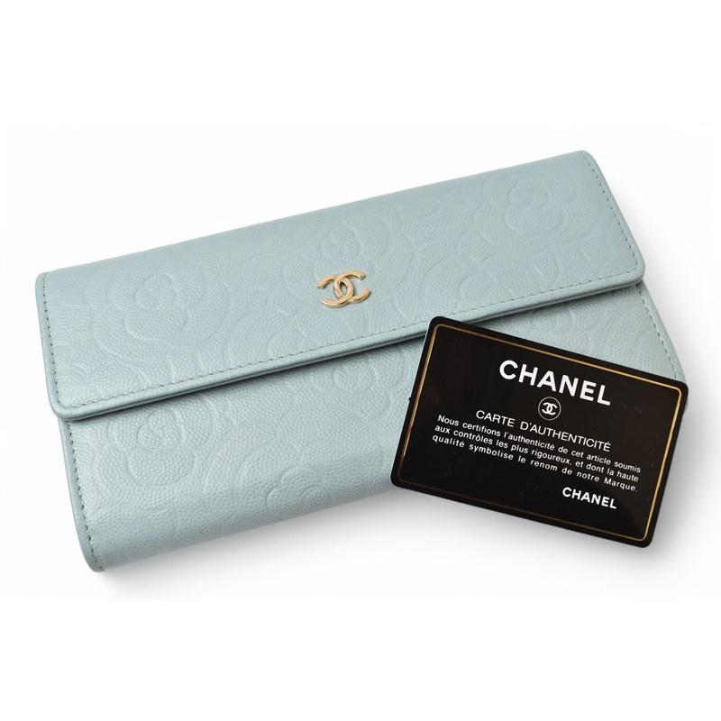 CHANEL シャネル 財布 長財布 カメリア 型押し A82283 キャビア CHANEL シャネル 財布 長財布 カメリア 型押し A82283 キャビア