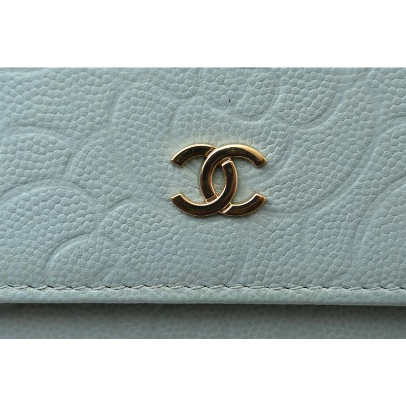 CHANEL シャネル 財布 長財布 カメリア 型押し A82283 キャビア CHANEL シャネル 財布 長財布 カメリア 型押し A82283 キャビア