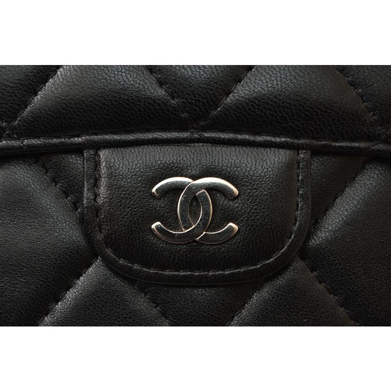 シャネル 財布 三つ折り CHANEL 財布 A31506 タイムレスクラシック マトラッセ/キャビアスキン ブラック爆買の画像
