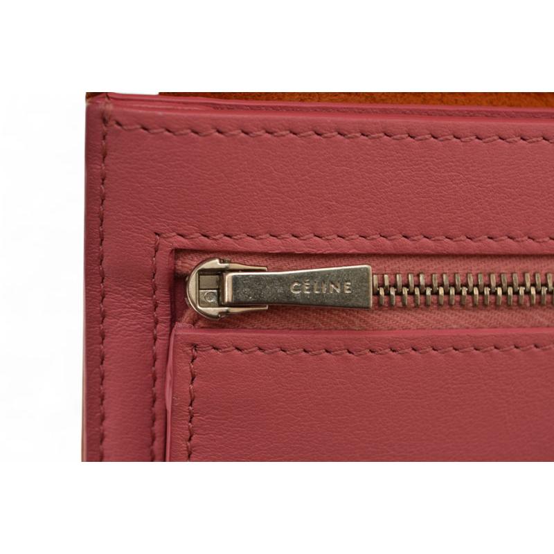 セリーヌ　長財布　バイカラー　ラージ　マルチファクション　正規品 CELINE（セリーヌ） 財布 長財布 ラージマルチファンクション バイ