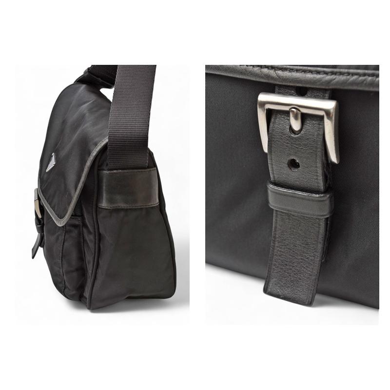 プラダ ショルダーバッグ PRADA クロスボディバッグ ナイロン ブラック BT0173【中古】 PRADA（プラダ） ショルダーバッグ クロスボディバッグ ナイロン