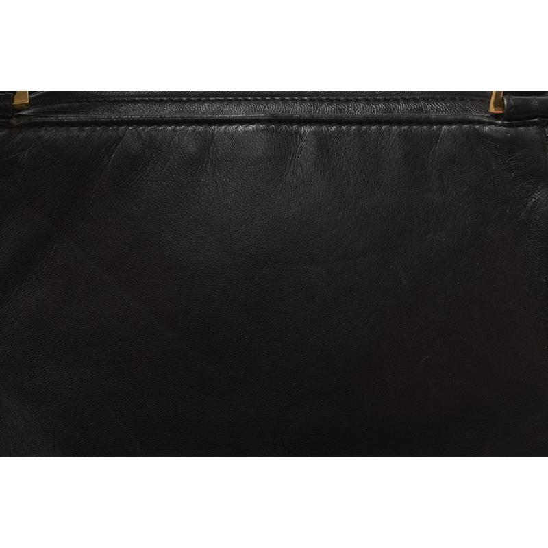 ロエベ ハンドバッグ/スモール LOEWE ヴィンテージ バッグ シープスキン ブラック爆買_7