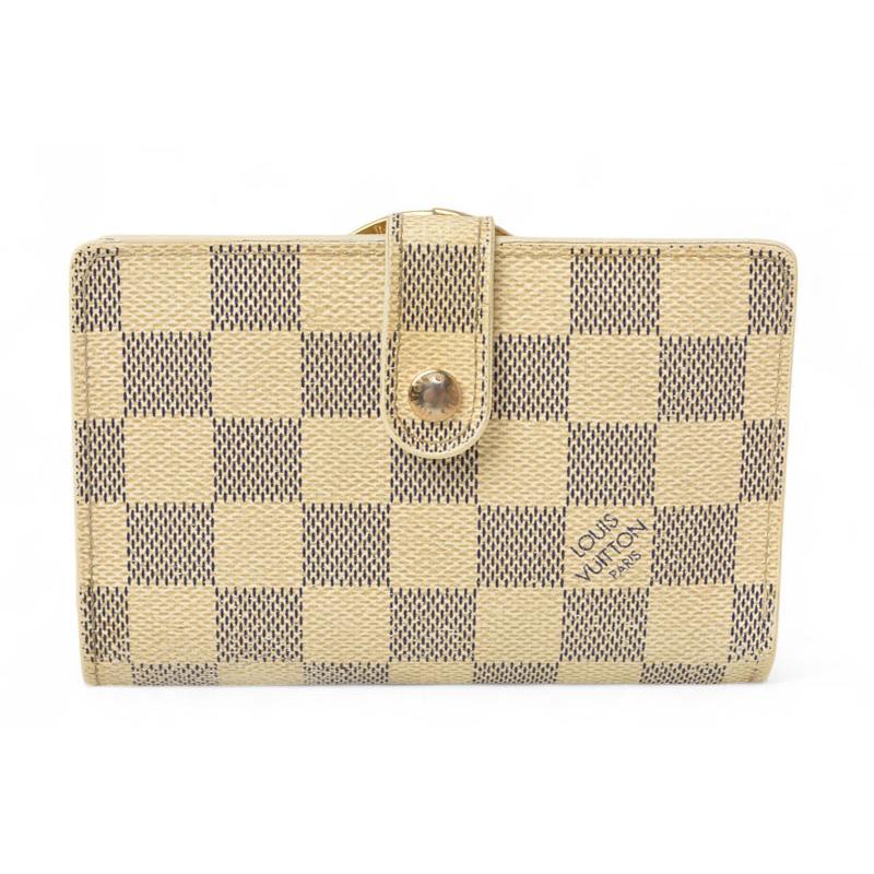 【新型美品】 ルイヴィトン ダミエアズール ポルトフォイユ ヴィエノワ がま口 LOUIS VUITTON（ルイ・ヴィトン） 財布 ダミエ・アズール