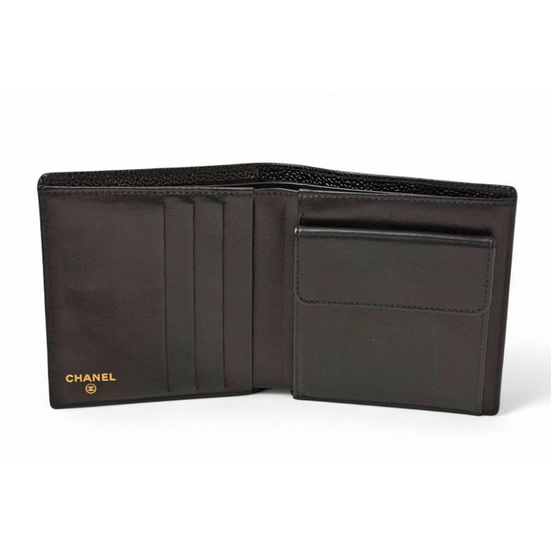 CHANEL（シャネル） 財布 二つ折り メンズ 財布 キャビアスキン CC
