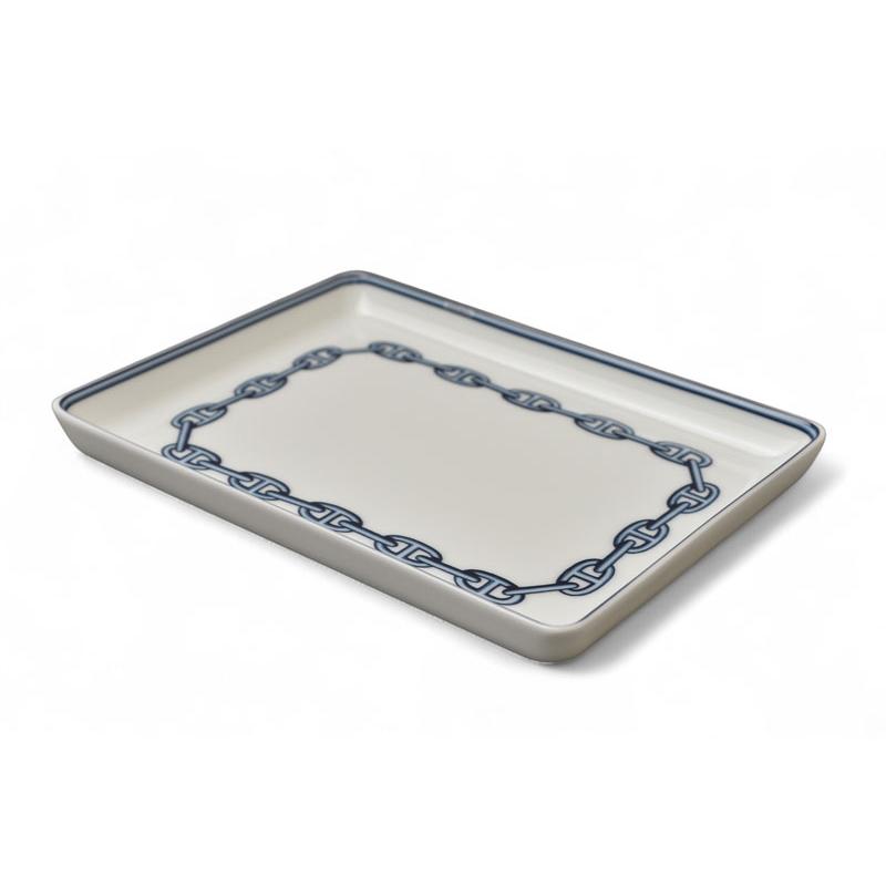 HERMES（エルメス） プレート/小皿 四角プレート シェーヌダンクル