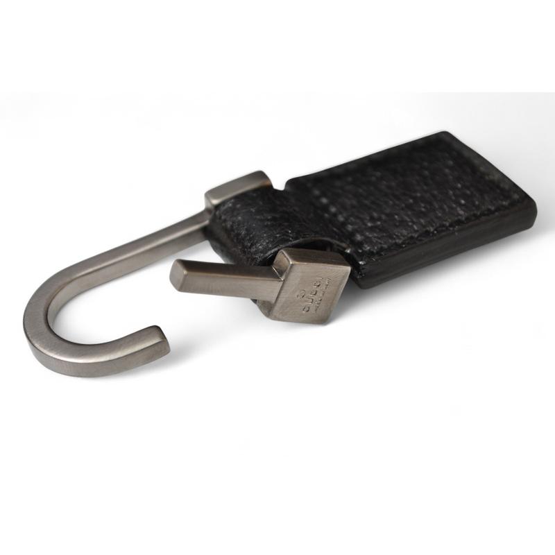 グッチ アウトレット キーケース/キーホルダー GUCCI 6連 ピッグスキン/シェリーライン ブラック 033 0856【中古】 GUCCI（グッチ） アウトレット キーケース/キーホルダー GUCCI 6連