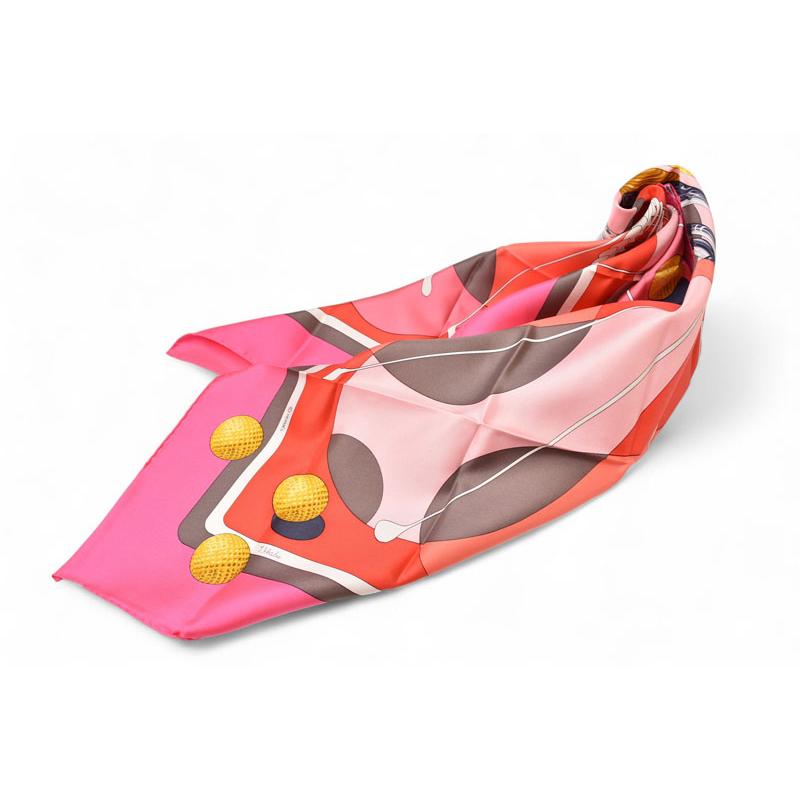 HERMES（エルメス） スカーフ カレ90 シルクツイル SWING ゴルフ GOLF