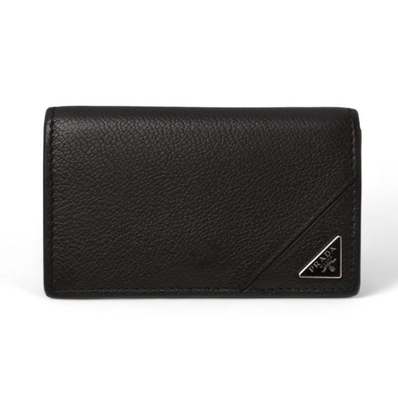 PRADA プラダ カードケース/コインケース/名刺入れ 2MC122 レザー NERO  