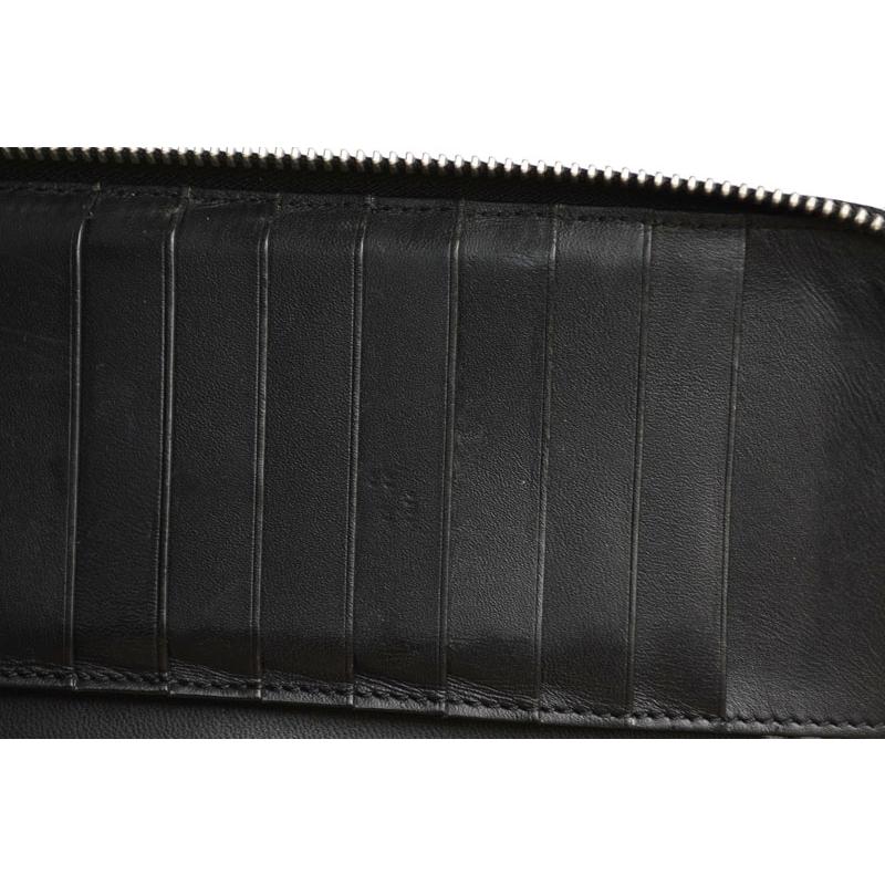 【LOEWE】 美品　長財布　ブラック　男女　ロングウォレット アナグラム LOEWE（ロエベ） レディース 長財布 グレインカーフ レザー 黒