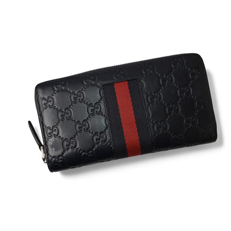 GUCCI（グッチ） 財布 長財布/ラウンドファスナー式 ウェブライン