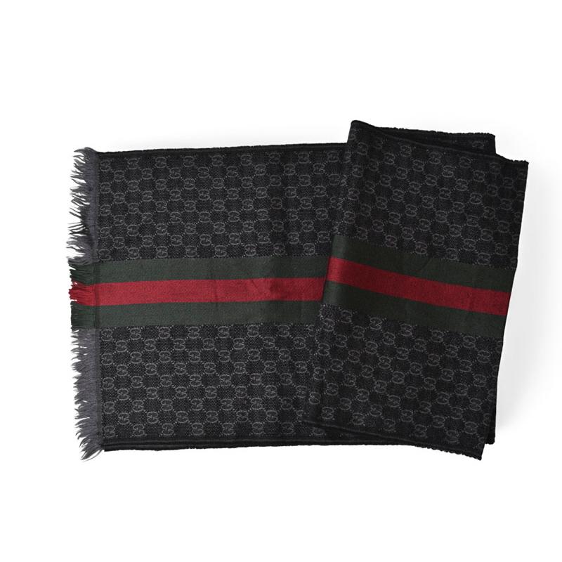 GUCCI（グッチ） マフラー ウインタースカーフ ウール/シルク GG柄