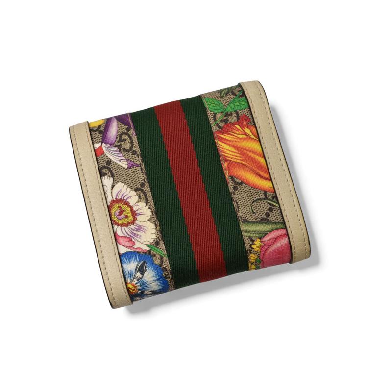 GUCCI（グッチ） 財布/二つ折り 折財布 GGフローラ シェリーライン
