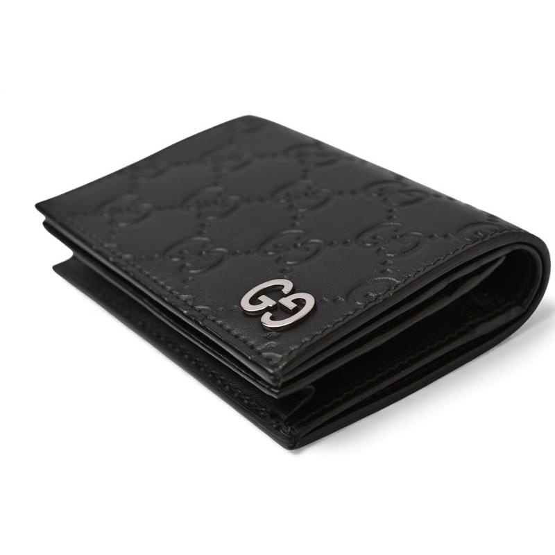 GUCCI（グッチ） ミニ財布/二つ折り グッチシマ シグネチャー カード