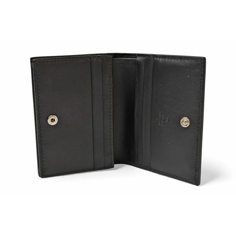 黒 レザー ミニ財布 GUCCI GUCCI グッチ ミニ財布/二つ折り グッチシマ シグネチャー カード