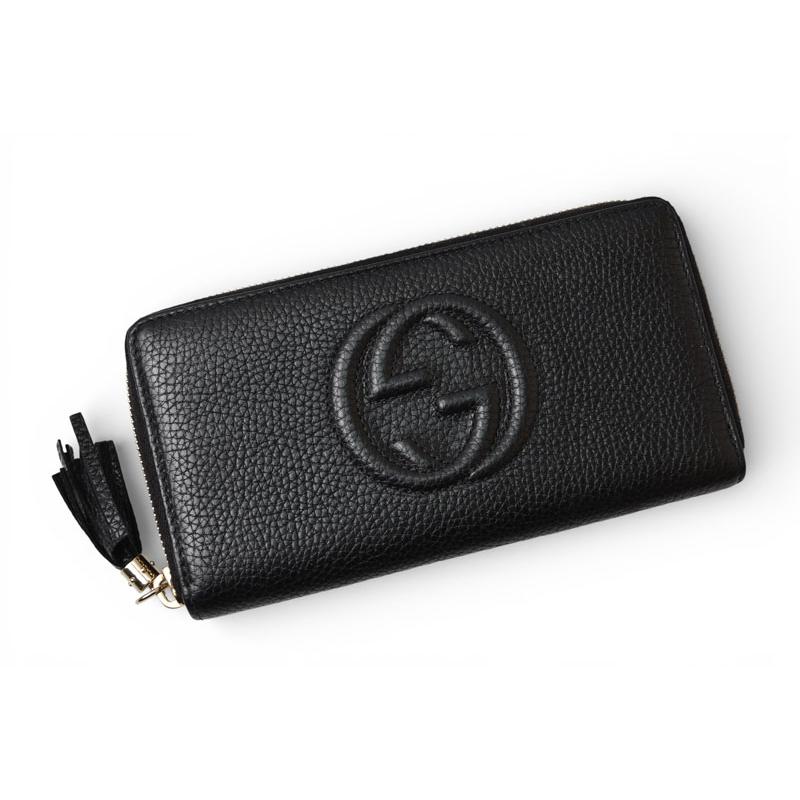 GUCCI（グッチ） 財布 長財布/ソーホー インターロッキングG ブラック