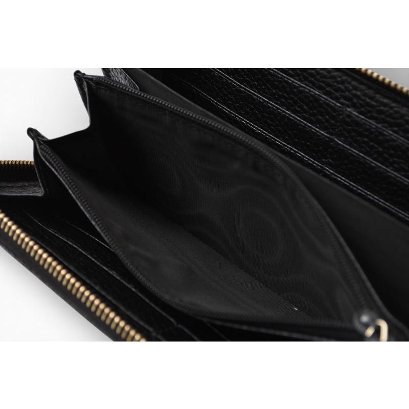 美品 グッチ インターロッキングGG ソーホー ブラック 長財布  598187 GUCCI（グッチ） 財布 長財布/ソーホー インターロッキングG ブラック