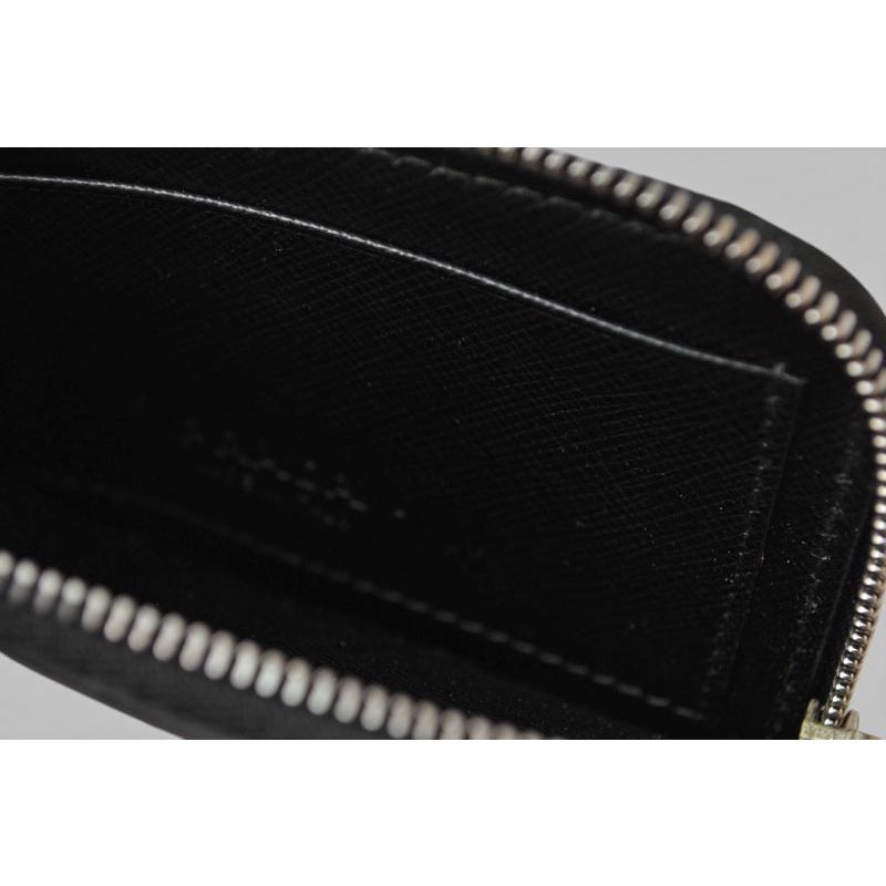 PRADA✨付属完備✨カードケース 折り財布 フラグメント レザー ブラック PRADA（プラダ） フラグメントケース カードケース/コインケース ロゴ