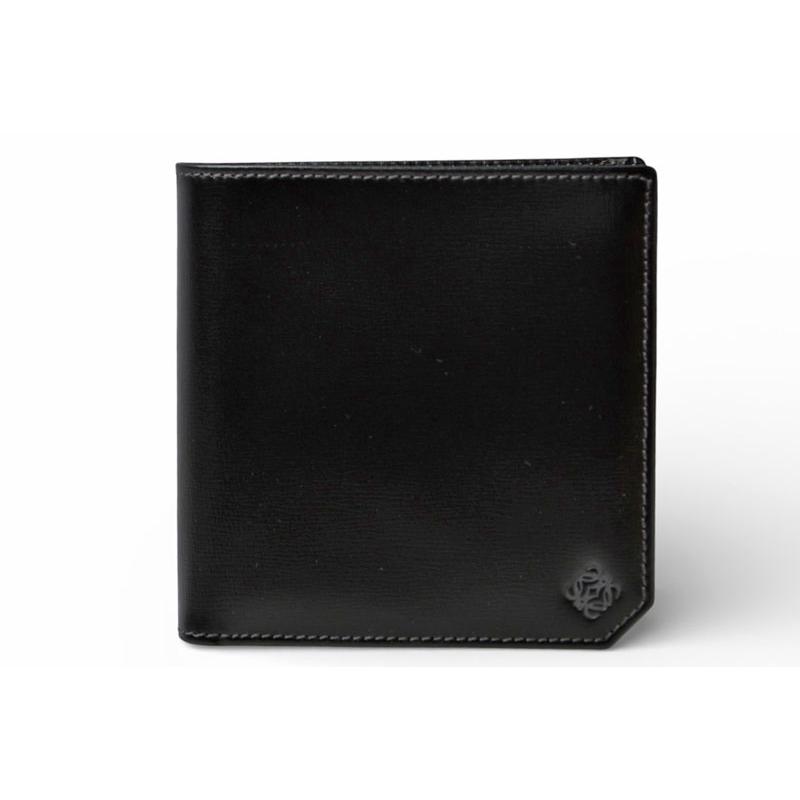 ロエベ 折財布 アナグラム ミディアム ウォレット 黒 ブラック 2322 LOEWE（ロエベ） 財布 未使用 二つ折り/折財布 アナグラム ブラック