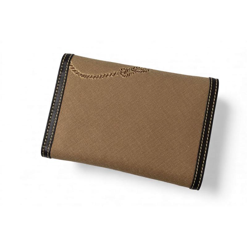 PRADA（プラダ） 財布 三つ折り 折財布 1M0510 LOGO ジャガード/レザー