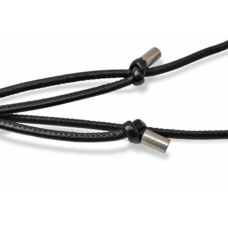 サンローラン 財布/三つ折 YSL SAINT LAURENT スムースレザー ネックストラップ ブラック 820355【中古】 Yves Saint Laurent（イヴ・サンローラン） サンローラン 財布/三つ折