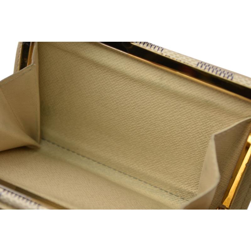 良品 ルイヴィトン ダミエ エベヌ ポルトフォイユ ヴィエノワ 財布 がま口 . LOUIS VUITTON（ルイ・ヴィトン） 財布 ダミエ・アズール