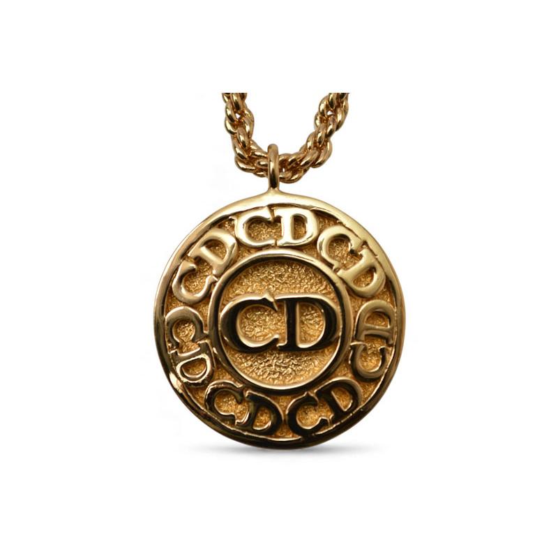 Christian Dior ネックレス ゴールドCDロゴ ヴィンテージ Christian Dior（クリスチャン・ディオール） ネックレス ヴィンテージ