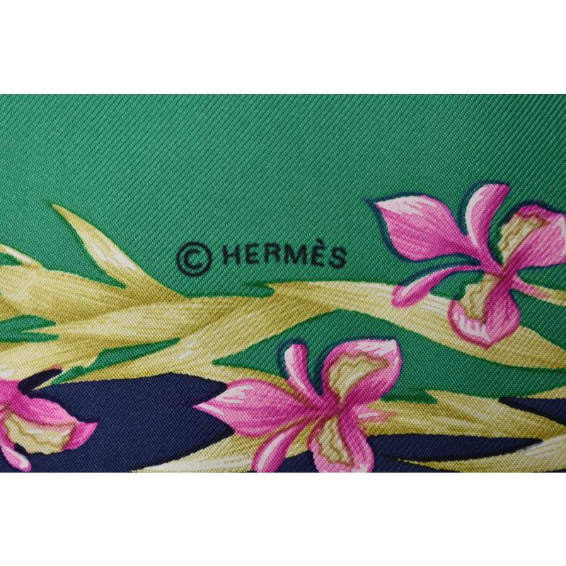 HERMES（エルメス） スカーフ カレ90 シルクツイル 花咲く馬 H.d