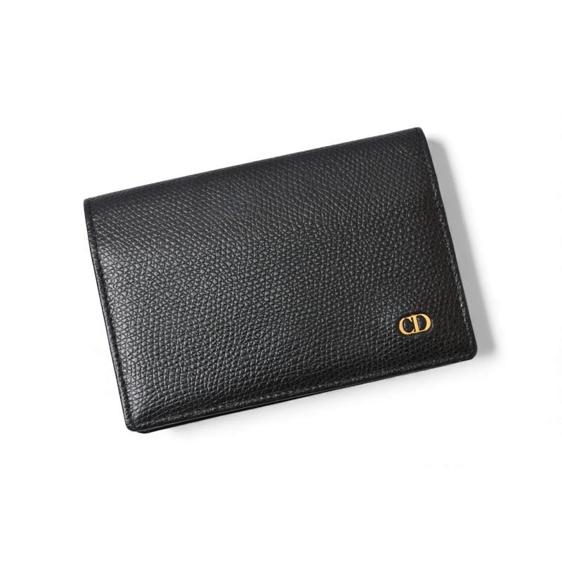 Dior 黒 レザー 名刺入れ 即納！DIOR ビジネスカードホルダーディオール グラビティレザー (Dior