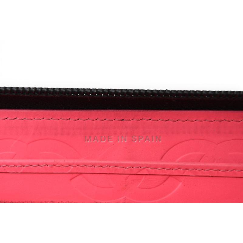 限定レッド！本物美品CHANELカンボンラウンドファスナー長財布☆ CHANEL（シャネル） 財布 カンボンライン ラウンドファスナー式/長財布