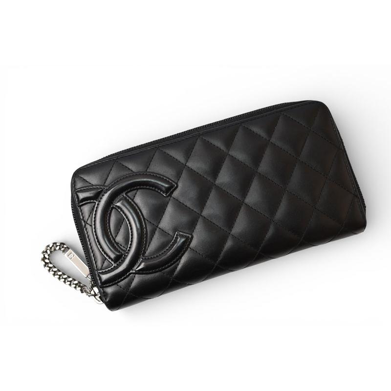CHANEL（シャネル） 財布 カンボンライン ラウンドファスナー式/長財布