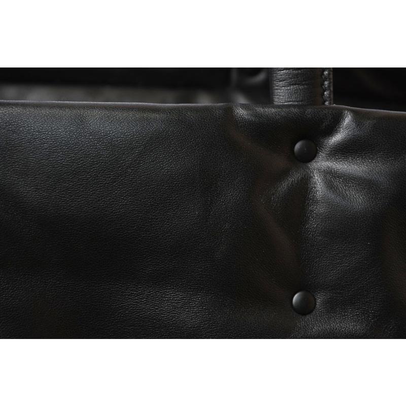 PRADA（プラダ） トートバッグ ロゴ レザー ブラック/ピンク 1BG223