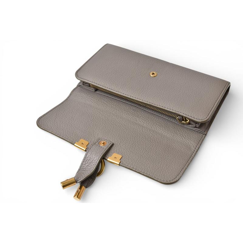 クロエ 財布/長財布 Chloe 財布 MARCIE/マーシー カシミア グレー 