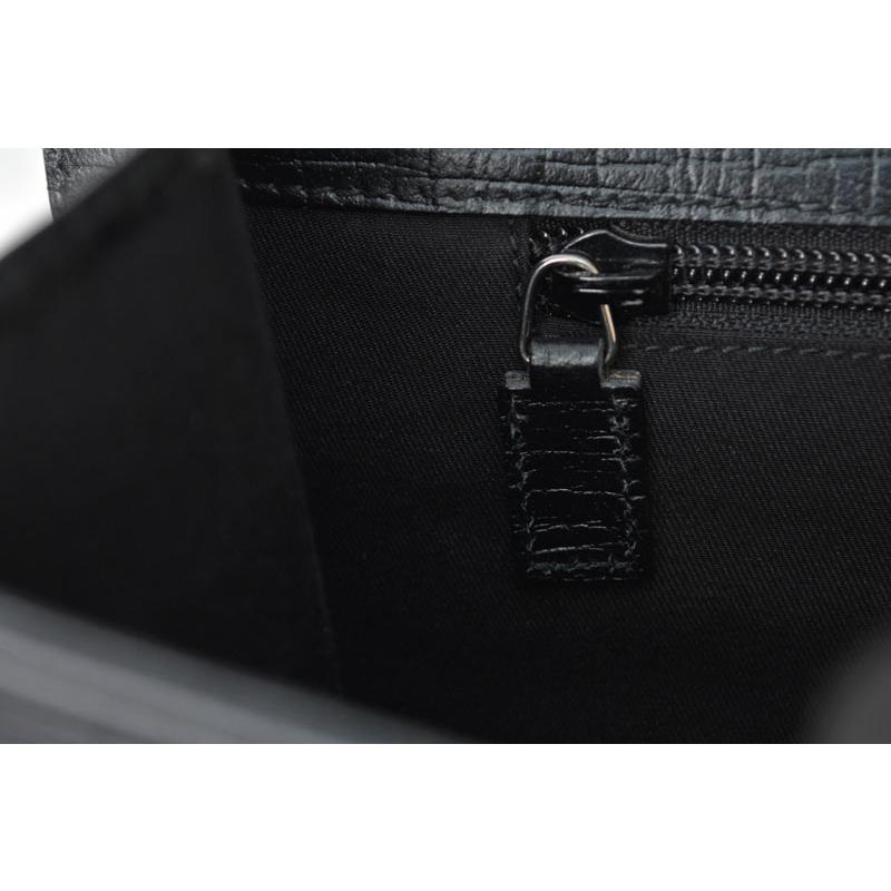 グッチ 美品 ビジネスバッグ/書類カバン A4 GUCCI レザー ブラック 34044.212792の画像