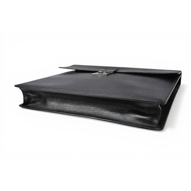 グッチ 美品 ビジネスバッグ/書類カバン A4 GUCCI レザー ブラック 34044.212792の画像