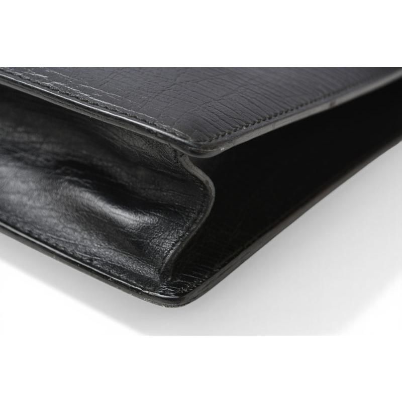 グッチ 美品 ビジネスバッグ/書類カバン A4 GUCCI レザー ブラック 34044.212792の画像