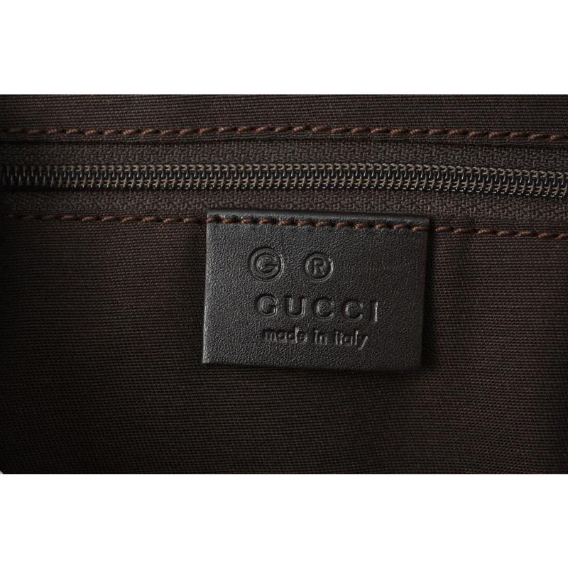 グッチ トートバッグ/ショッピングバッグ A4 GUCCI GGキャンバス GGブラック/ダークブラウン 257248の画像