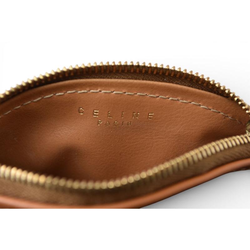 【美品】CELINE ケース 小銭入れ マカダム トリオンフ ヴィンテージ CELINE（セリーヌ） コインケース/小銭入れ ヴィンテージ オールド